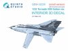 Quinta Studio QDS+32230 Tornado IDS Italian 3D-Printed & coloured Interior on decal paper (Italeri) (Small version) (with 3D-printed resin parts) 1/32